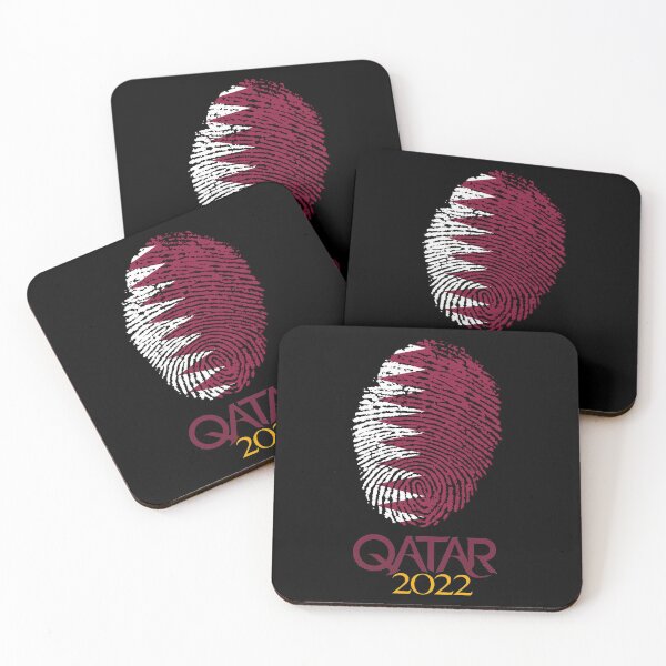 Item preview, Quatrain National Pride Qatar Sport Soccer Jersey Tee Flag Football Doha designed and sold by NeboulaHamra.
