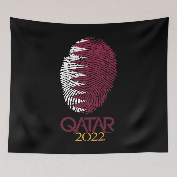 Item preview, Quatrain National Pride Qatar Sport Soccer Jersey Tee Flag Football Doha designed and sold by NeboulaHamra.