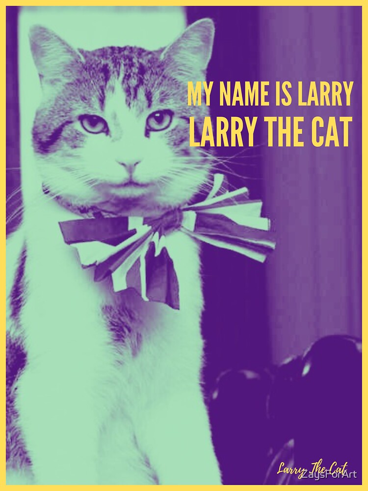 "Larry The Cat" Sticker for Sale by ZaysForArt Redbubble