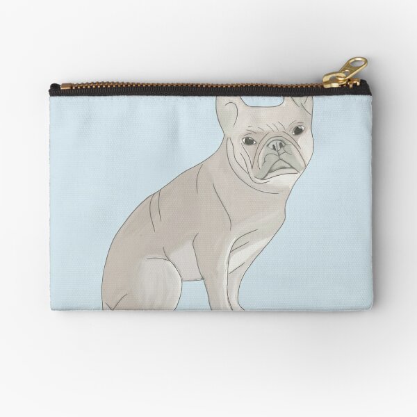 Coin Bag Clutch Dog Design French Bulldog Make Up Pouch Adopt Positive Message Zipper Coin Pouch Canvas Coin Pouch Pets Dog