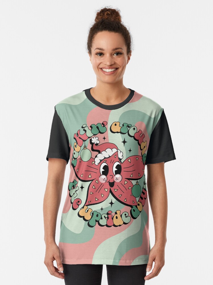 Alternate view of Rockin' around the upside down (Stranger Things) Graphic T-Shirt