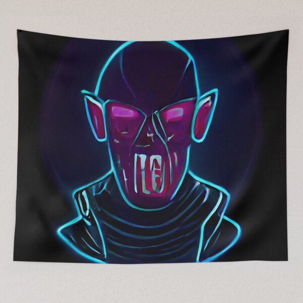 Artikelvorschau, Abstrakter Neon-Cyberpunk-Vampir entworfen und verkauft von OddUnderground.