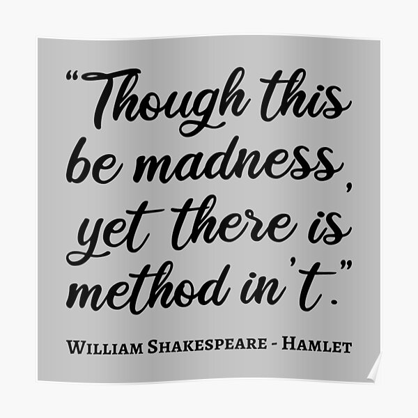 "Hamlet Quote III Handwritten Style" Poster for Sale by lemonpepper