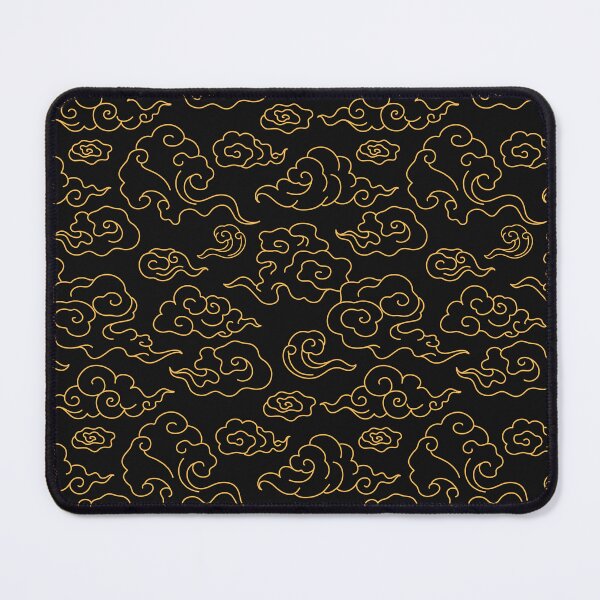 Item preview, Black and Yellow Japanese Cloud Pattern designed and sold by RepublicOfFire.
