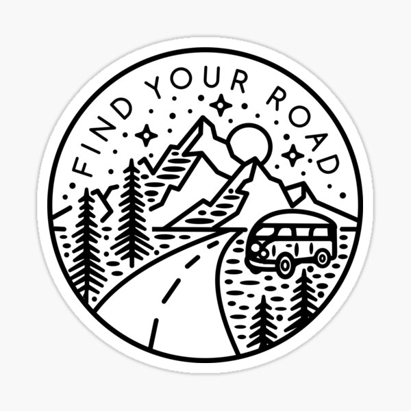 Find Your Road Sticker