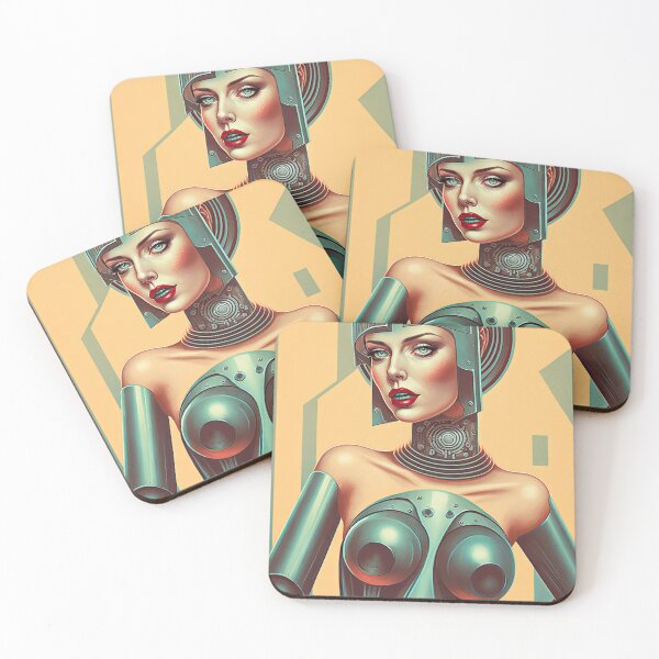 Item preview, Vintage retro sci-fi woman designed and sold by mrlongfield.