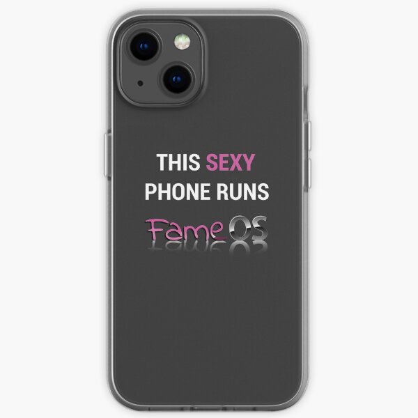 Phone Running FameOS (White Text) iPhone Soft Case