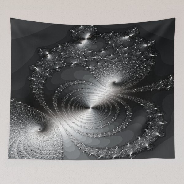 Item preview, Fractal Silvery Shine designed and sold by dasraiser.