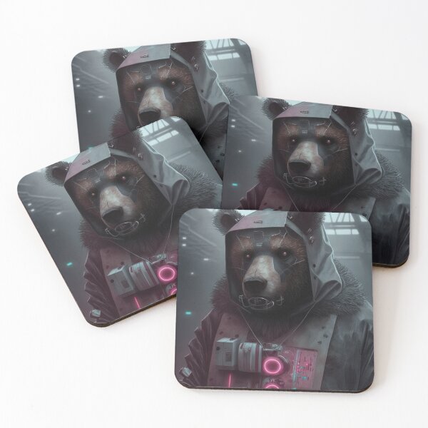 Item preview, Cyber punk bear designed and sold by AnimalArtPhotos.