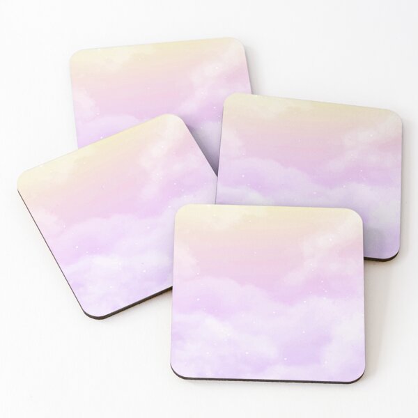 Item preview, Pink and Yellow Cotton Candy Clouds designed and sold by RepublicOfFire.