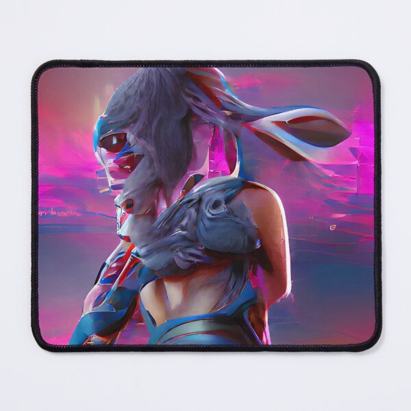 Item preview, futuristic / pink / psybork - bunny girl designed and sold by lumamoonia.