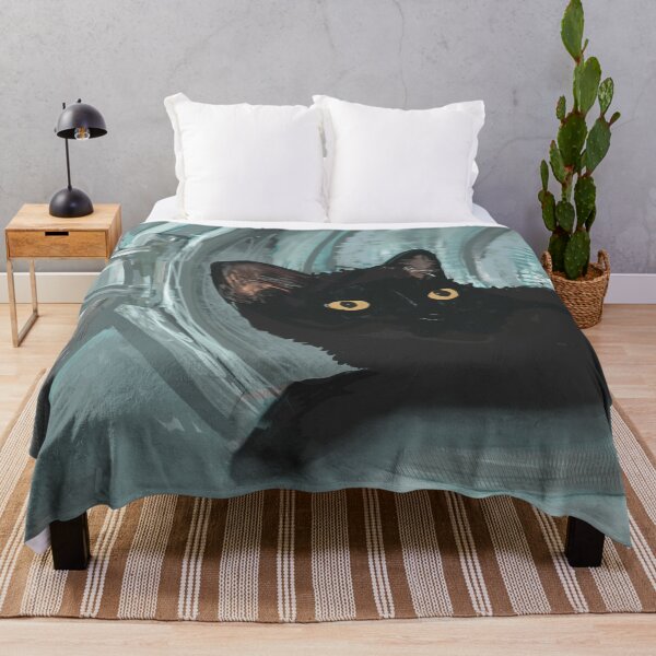 Item preview, Black Cat Hiding in the Washing Machine designed and sold by LisWilliams.
