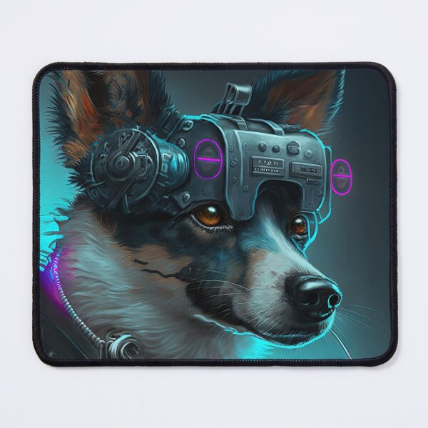 Item preview, Cyberpunk futuristic dog designed and sold by AnimalArtPhotos.