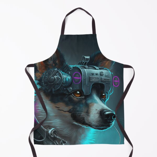 Item preview, Cyberpunk futuristic dog designed and sold by AnimalArtPhotos.
