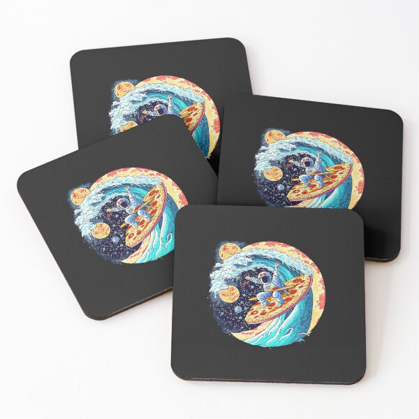 Item preview, Astronut Surfing waves on a pizza designed and sold by Chillapy.
