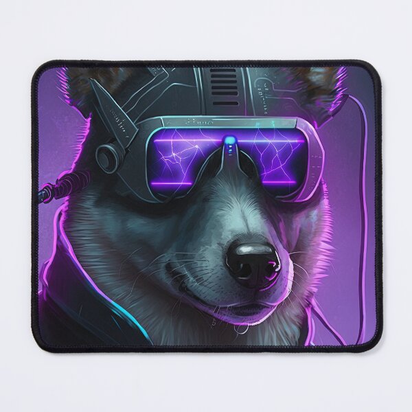 Item preview, Dog cyberpunk style designed and sold by AnimalArtPhotos.