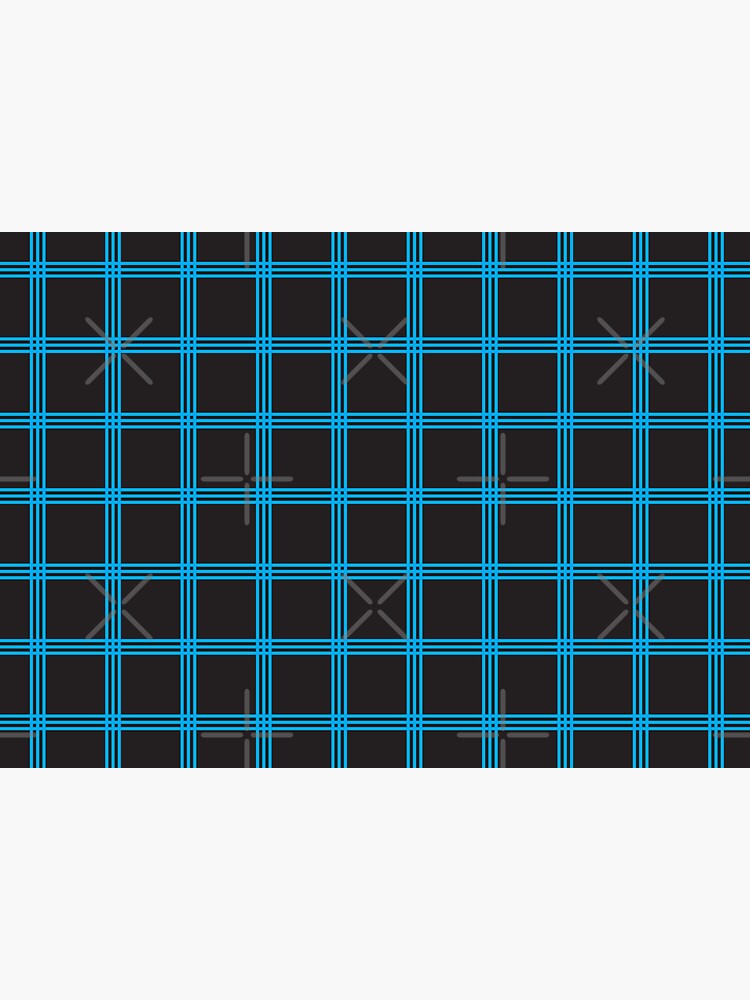 Black and Blue Three Line Stripes Pattern