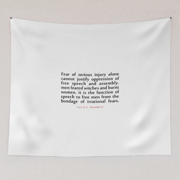 Item preview, Fear of serious..."Louis D. Brandeis" Inspirational Quote designed and sold by ColorQuote.