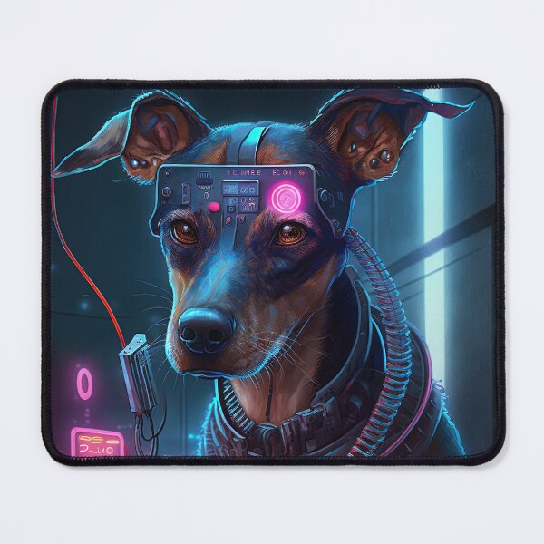 Item preview, Cool funky cyberpunk dog designed and sold by AnimalArtPhotos.