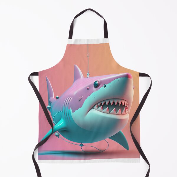 Item preview, great pink shark designed and sold by MrUtDesign.