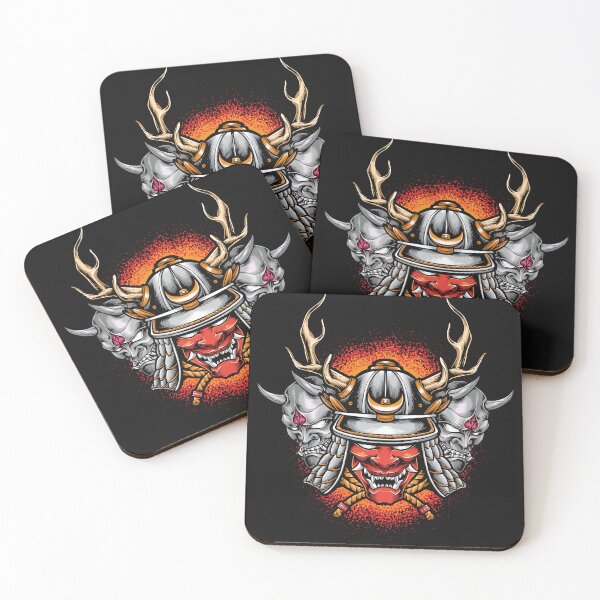 Item preview, Samurai Oni Mask Design designed and sold by RepublicOfFire.