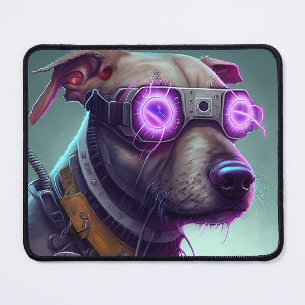 Item preview, Cyberpunk funny dog designed and sold by AnimalArtPhotos.