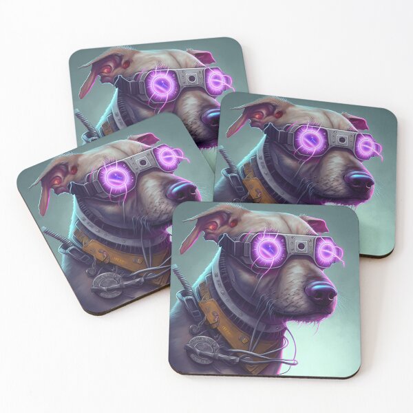 Item preview, Cyberpunk funny dog designed and sold by AnimalArtPhotos.