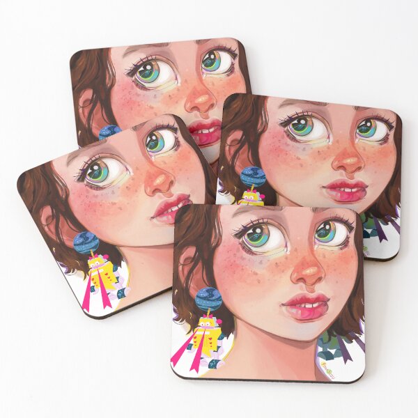 Item preview, Anime style fun robot irregular choice earrings designed and sold by FinaSusu.