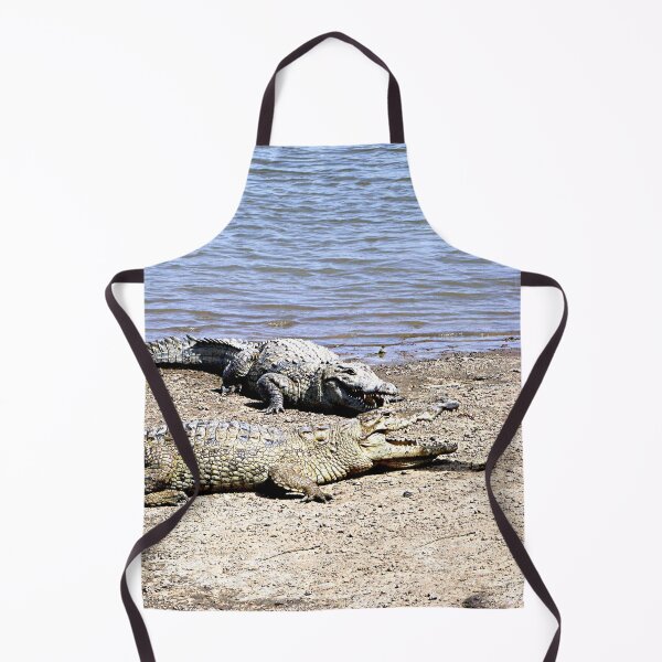 Item preview, Two Nile Crocodiles Sunning Riverbank, Africa designed and sold by worldways.