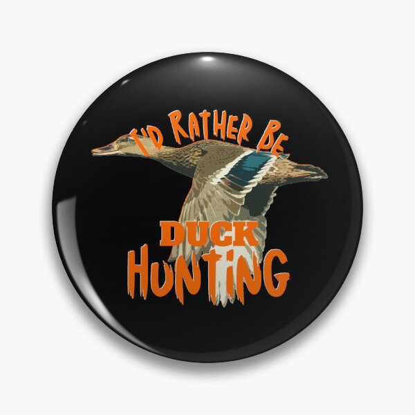 Item preview, I'd Rather Be Duck Hunting Flying Mallard designed and sold by LifeCrush.