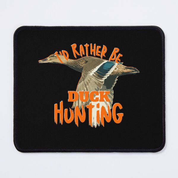 Item preview, I'd Rather Be Duck Hunting Flying Mallard designed and sold by LifeCrush.