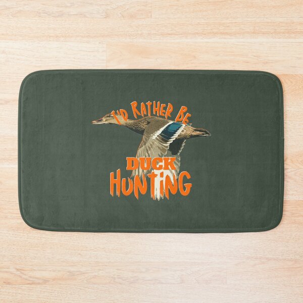 Item preview, I'd Rather Be Duck Hunting Flying Mallard designed and sold by LifeCrush.