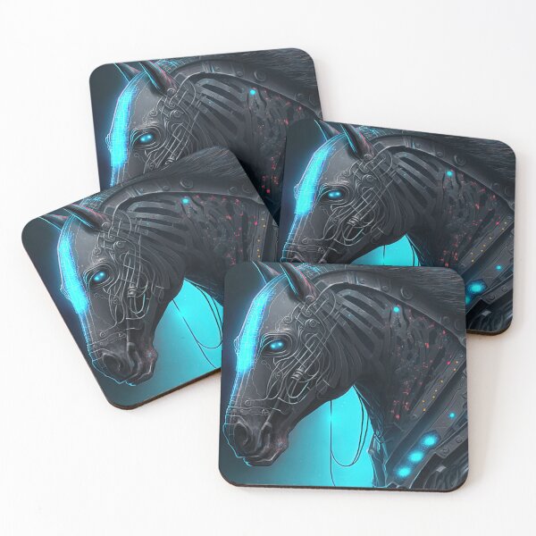 Item preview, Cyberpunk horse designed and sold by AnimalArtPhotos.