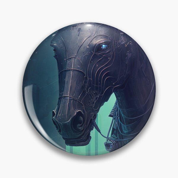 Item preview, Cyberpunk horse futuristic designed and sold by AnimalArtPhotos.