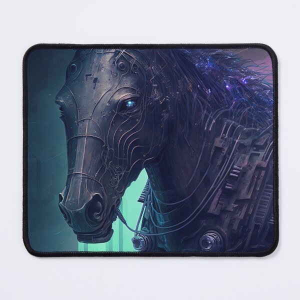 Item preview, Cyberpunk horse futuristic designed and sold by AnimalArtPhotos.