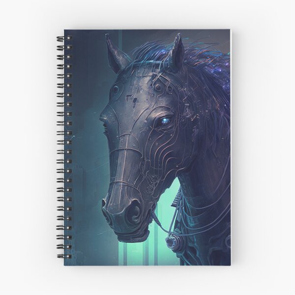 Item preview, Cyberpunk horse futuristic designed and sold by AnimalArtPhotos.