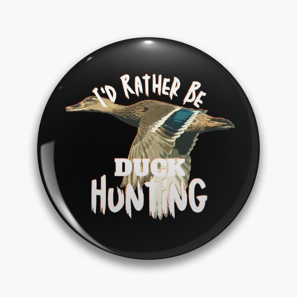 Item preview, I'd Rather Be Duck Hunting Flying Mallard designed and sold by LifeCrush.