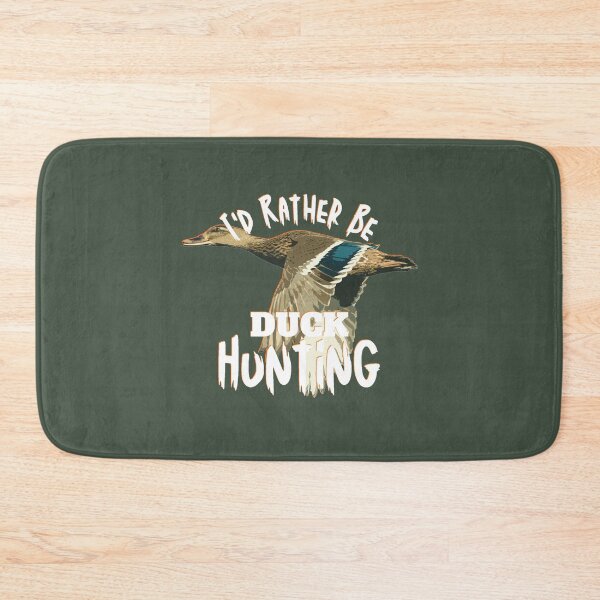 Item preview, I'd Rather Be Duck Hunting Flying Mallard designed and sold by LifeCrush.