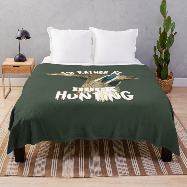 Item preview, I'd Rather Be Duck Hunting Flying Mallard designed and sold by LifeCrush.