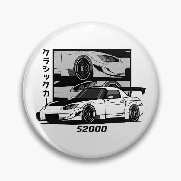 Item preview, White S2K Racing Legend JDM Style designed and sold by goldentuners.