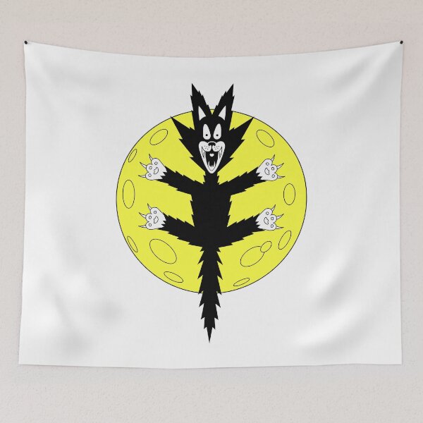 Item preview, CRAZY CAT JUMPS TO THE MOON designed and sold by Catinorbit.