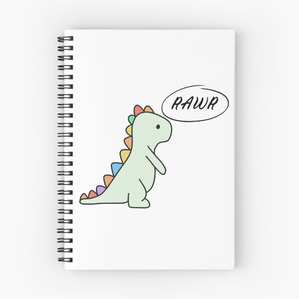 Item preview, Rainbow Dinosaur Rawr designed and sold by MollyJaneArt.