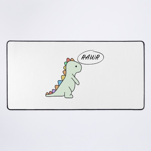 Item preview, Rainbow Dinosaur Rawr designed and sold by MollyJaneArt.