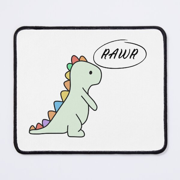 Item preview, Rainbow Dinosaur Rawr designed and sold by MollyJaneArt.
