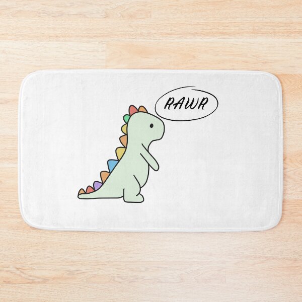 Item preview, Rainbow Dinosaur Rawr designed and sold by MollyJaneArt.