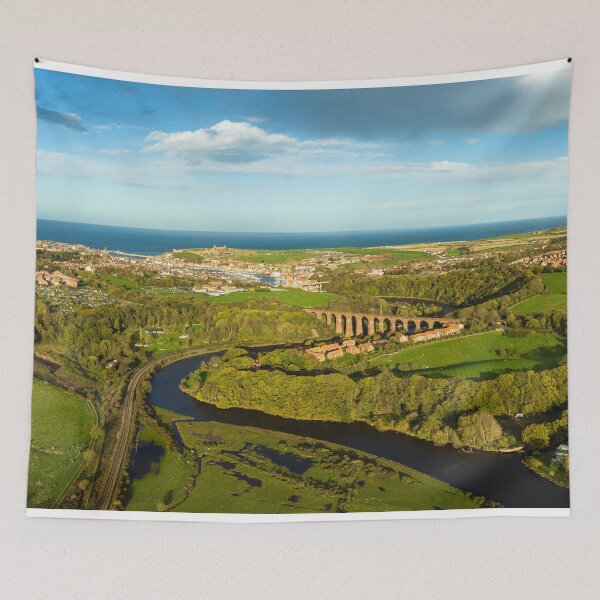 Item preview, Esk Valley with Larpool Viaduct Whitby North Yorkshire Wide PanoramaAerial Photograph Gift designed and sold by skyfilming.