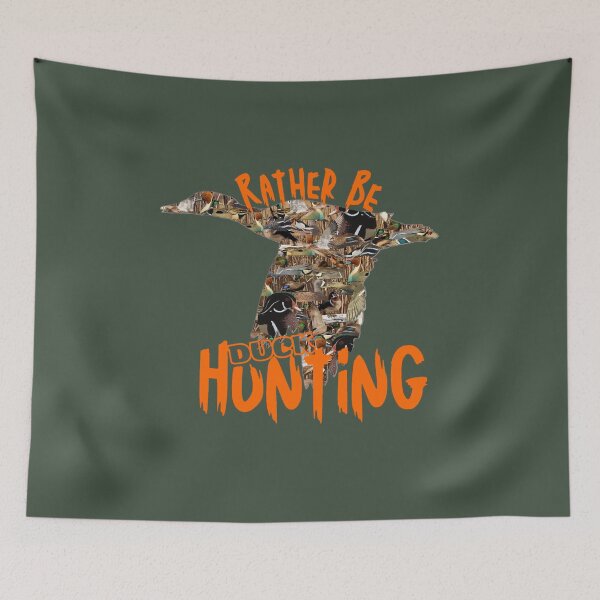 Item preview, I'd Rather Be Duck Hunting Flying Mallard designed and sold by LifeCrush.