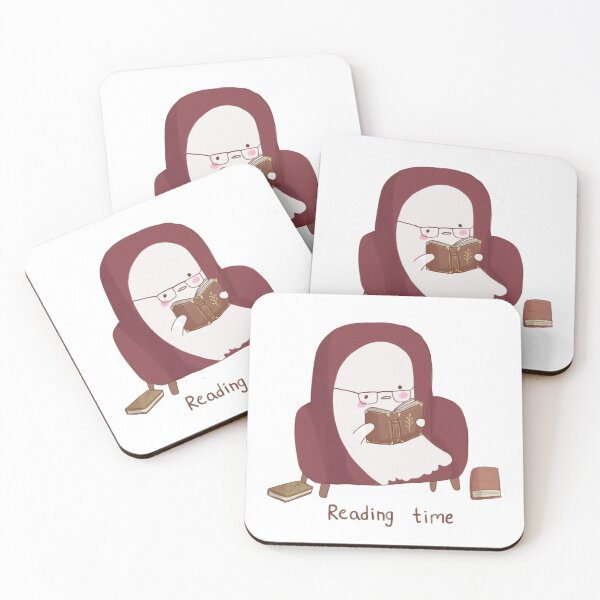 Item preview, Cute ghost reading designed and sold by Mayarart.