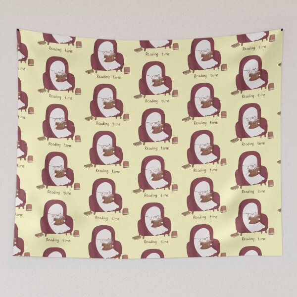 Item preview, Cute ghost reading designed and sold by Mayarart.