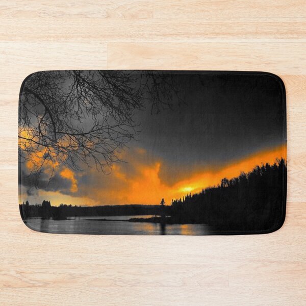 Item preview, Beautiful sunset with dark clouds view from the lake  designed and sold by Durgaa D.